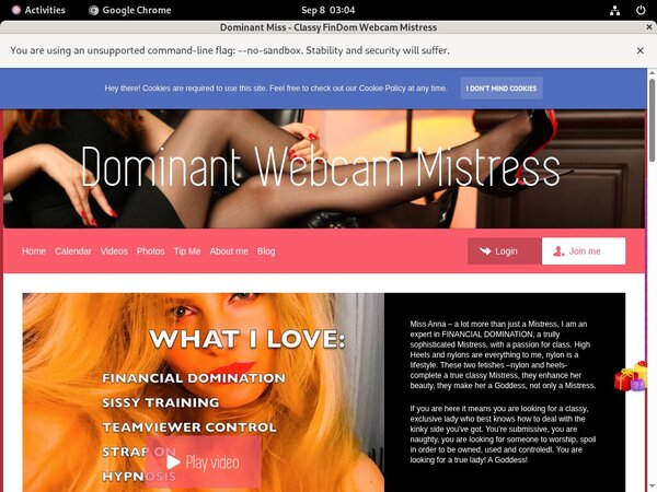 Dominant Miss - Classy FinDom Webcam Mistress New Episode