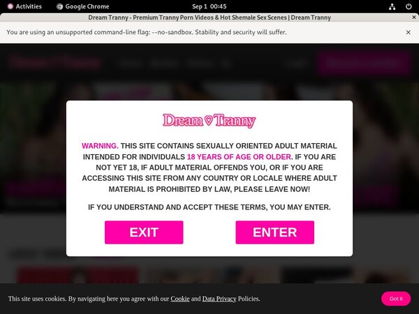 Dream Tranny Signup