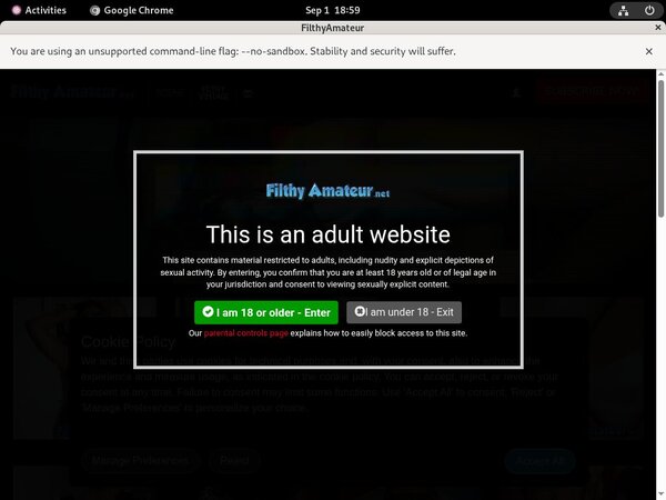 Filthy Amateur Credit Card