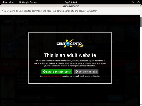 Free Centoxcento Account New