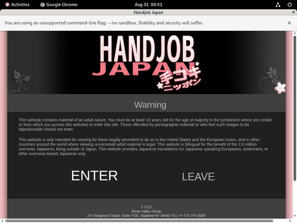 Free Handjobjapan.com Username