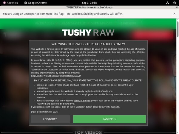 Free Tushy Raw Day Trial