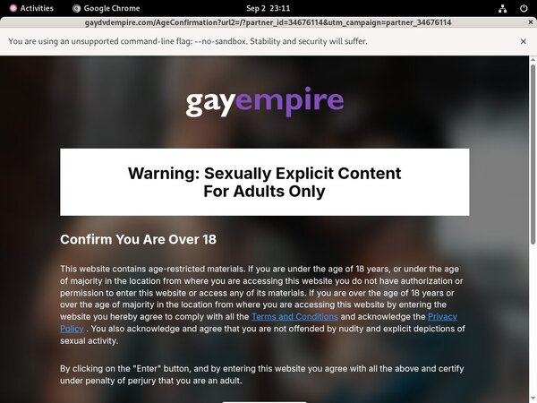 Gay Empire Discount Account