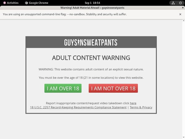 Guysinsweatpants.com Credits