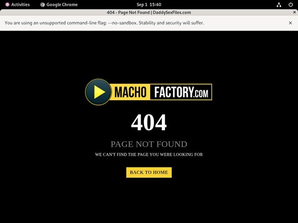 Machofactory Logins 2018
