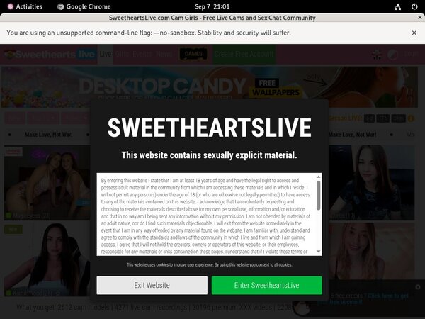 Sweetheartslive Full Website