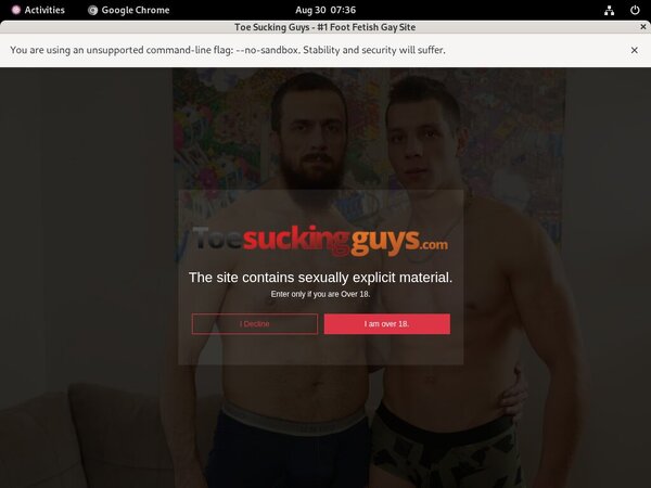 Toe Sucking Guys Logins For Free