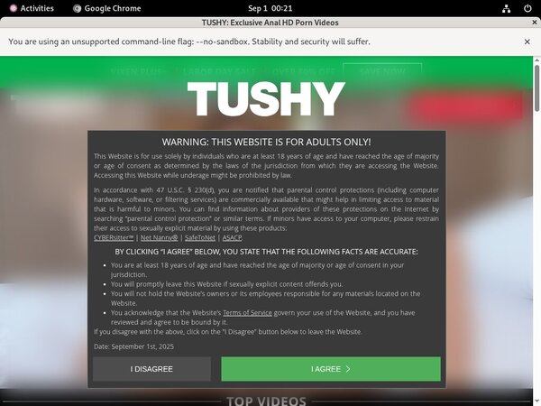 Tushy Paypal Signup