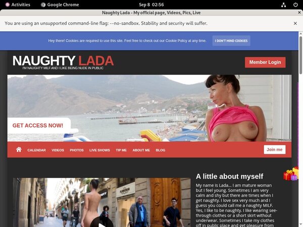 Free Naughty Lada Trial Membership