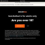 New Sexlikereal Passwords