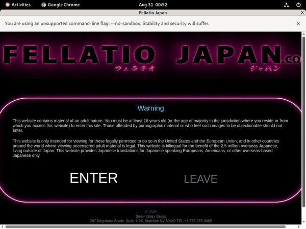 Register For Fellatio Japan