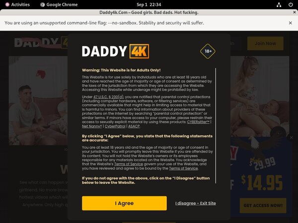 Daddy 4k Discount Form